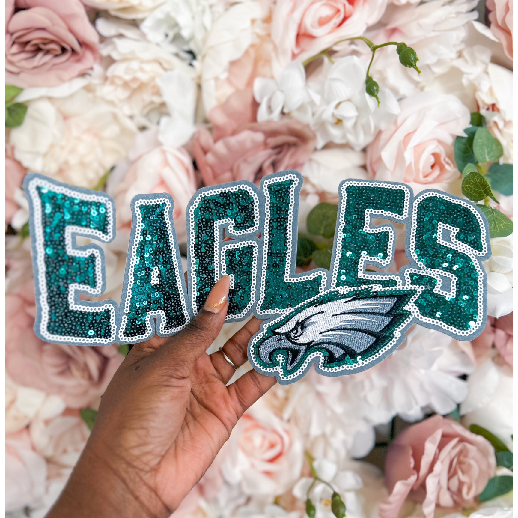 Philadelphia Football Chenille Patch - PATCH ONLY - 10.5" Iron On Applique