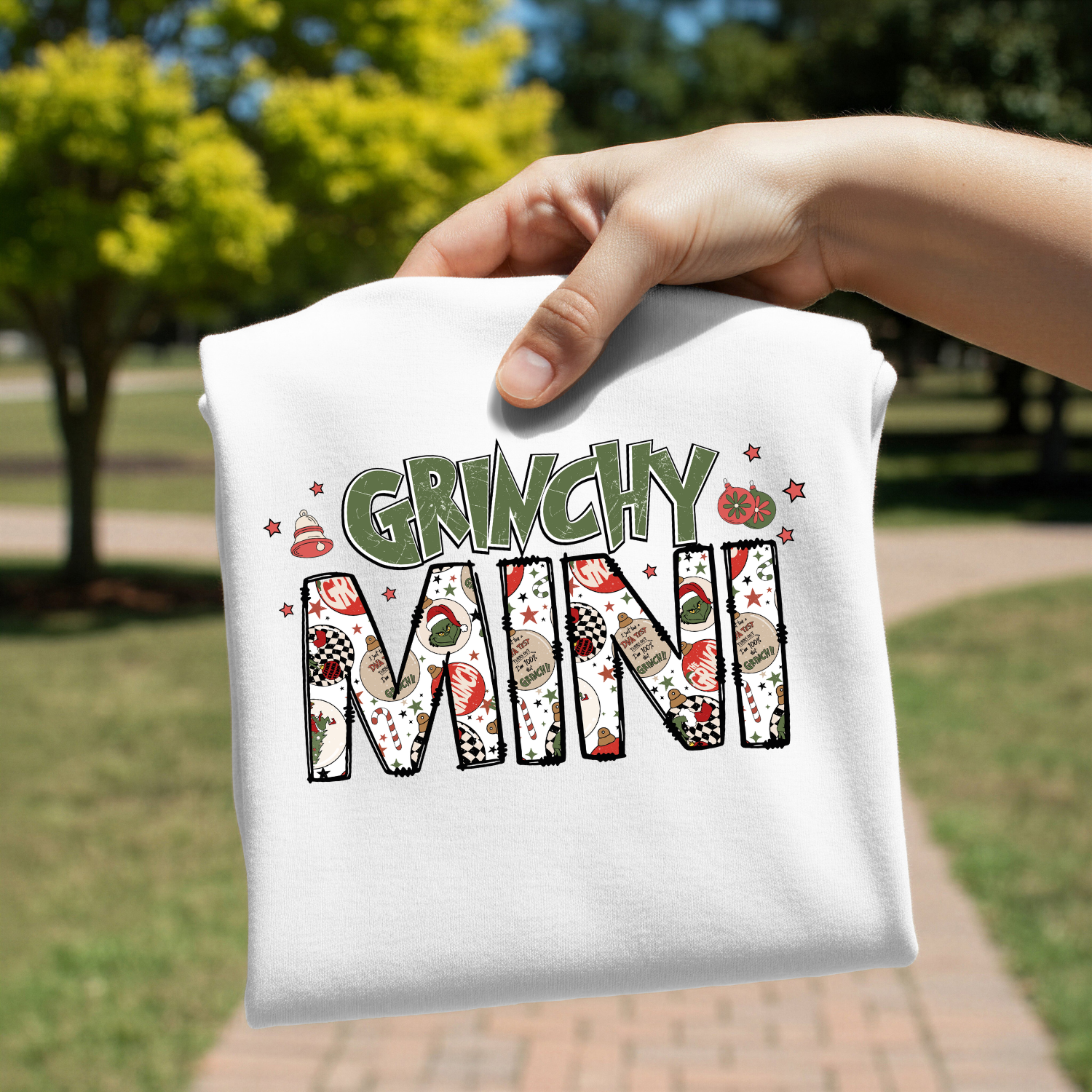 Grinchy Mini design on shirt