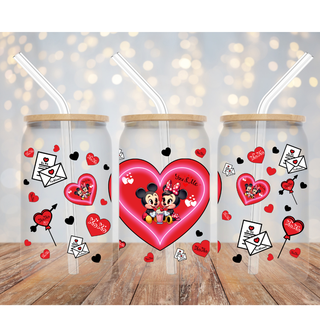Letters & Heart- Uv Dtf Wrap