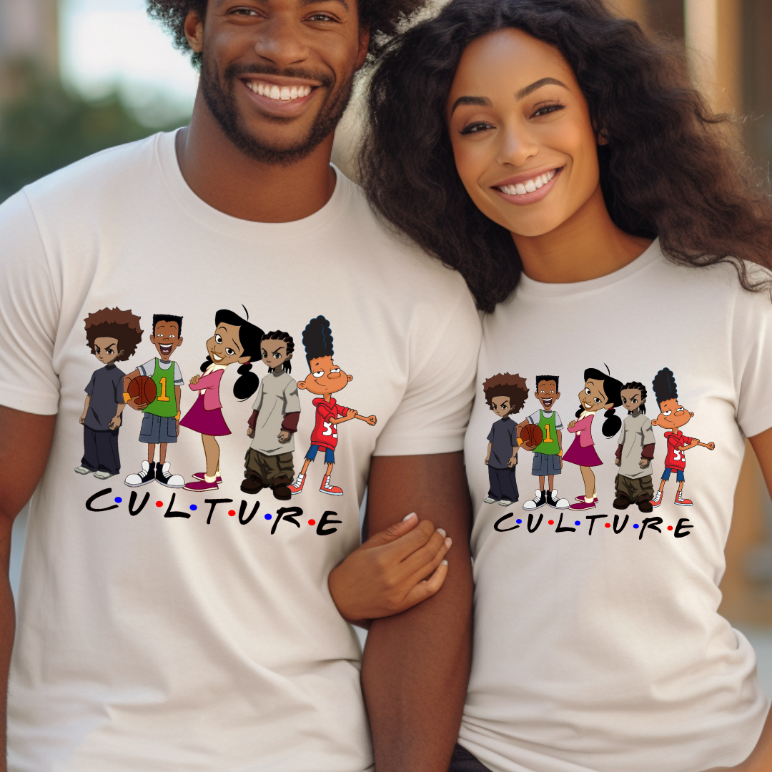 Animated Culture design printed on soft cotton tee and sweatshirt, featuring motivational graphic tee