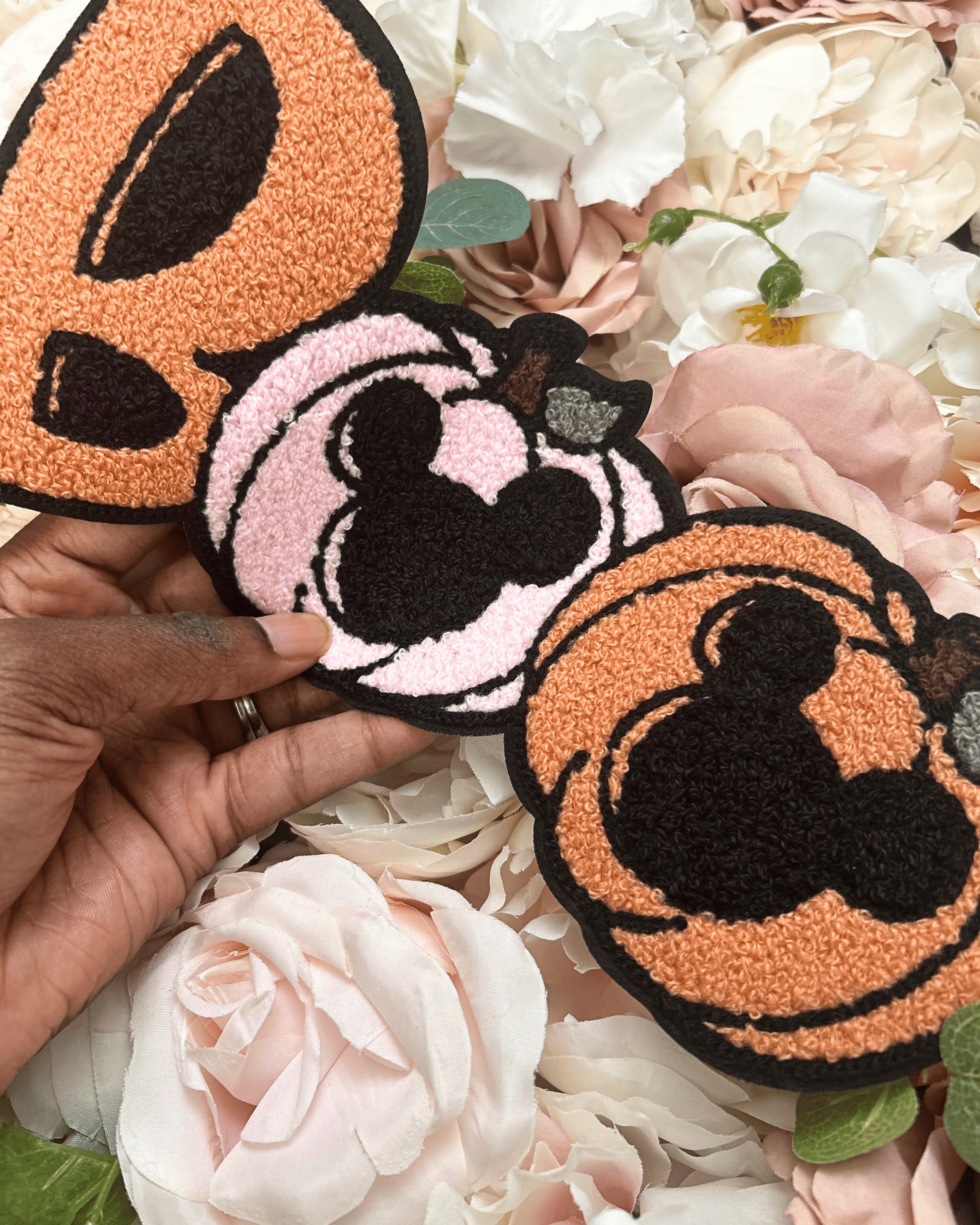 Boo Chenille Patch - PATCH ONLY - 10.5" Iron On Halloween Applique