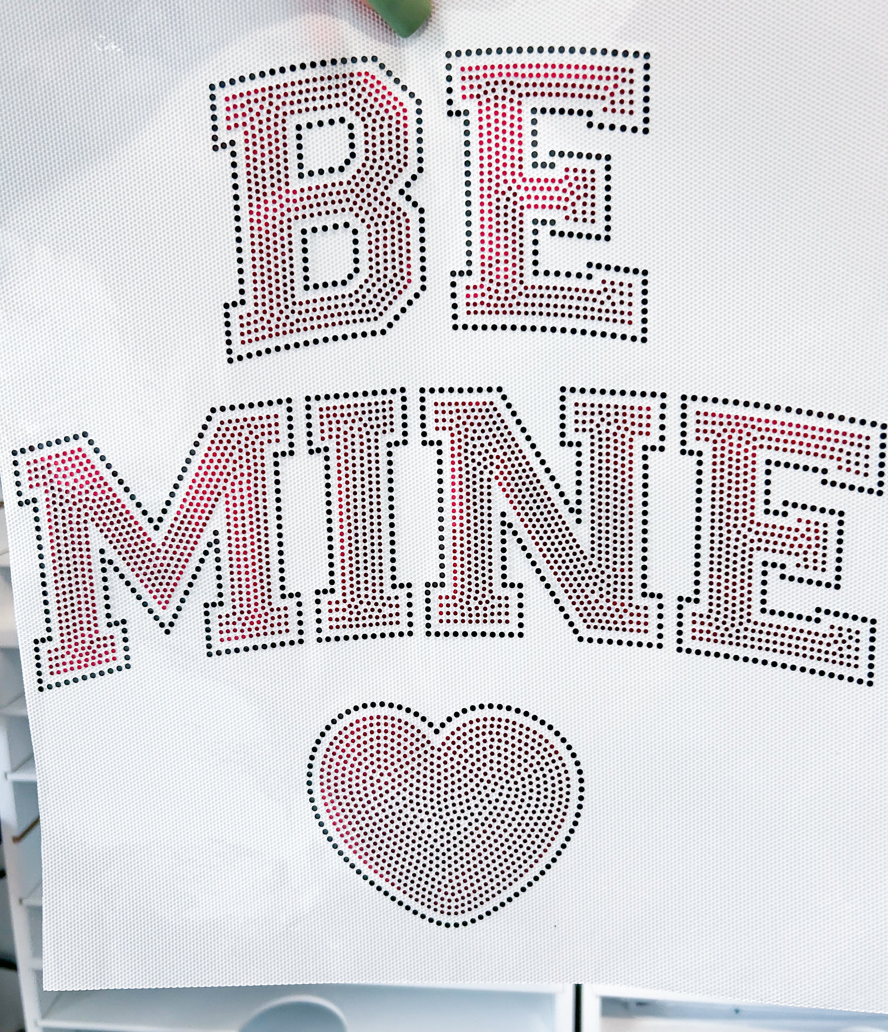 Be Mine Glitter design printed on soft cotton tee and sweatshirt, featuring motivational graphic tee