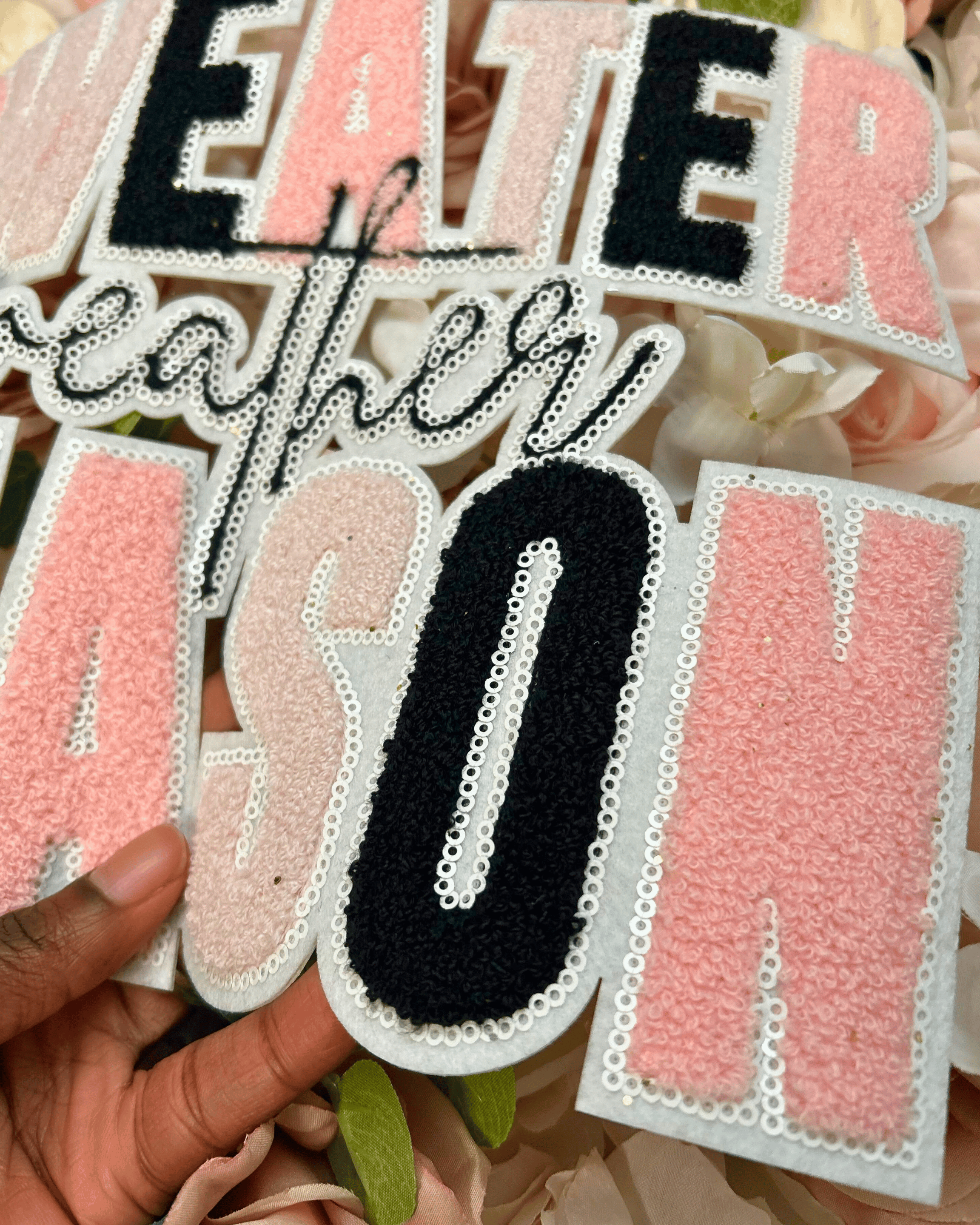 Sweater Weather Season Chenille Patch - PATCH ONLY - 10.5" Iron On Applique