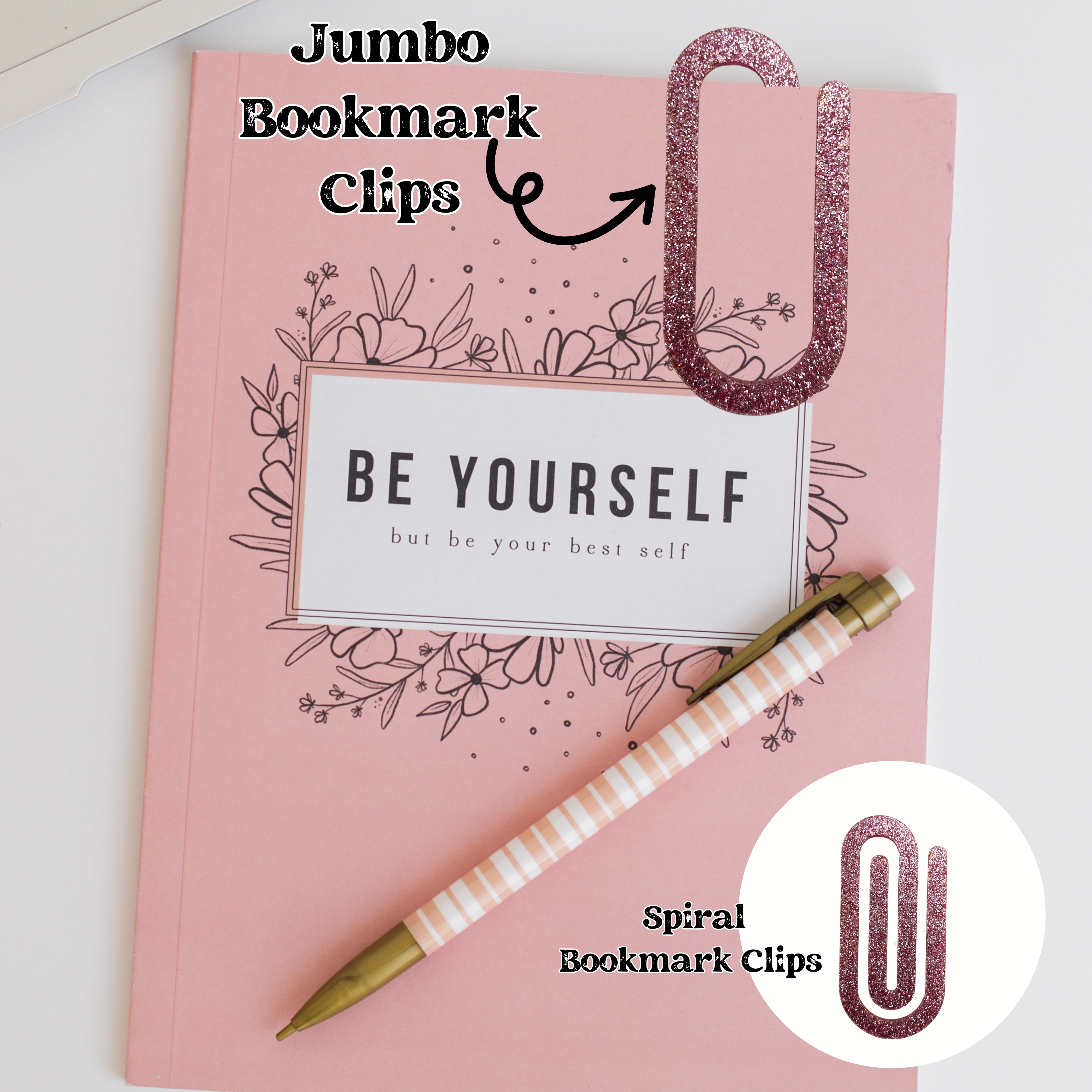 Jumbo Tumbler Bookmark Clips For Books & Planners