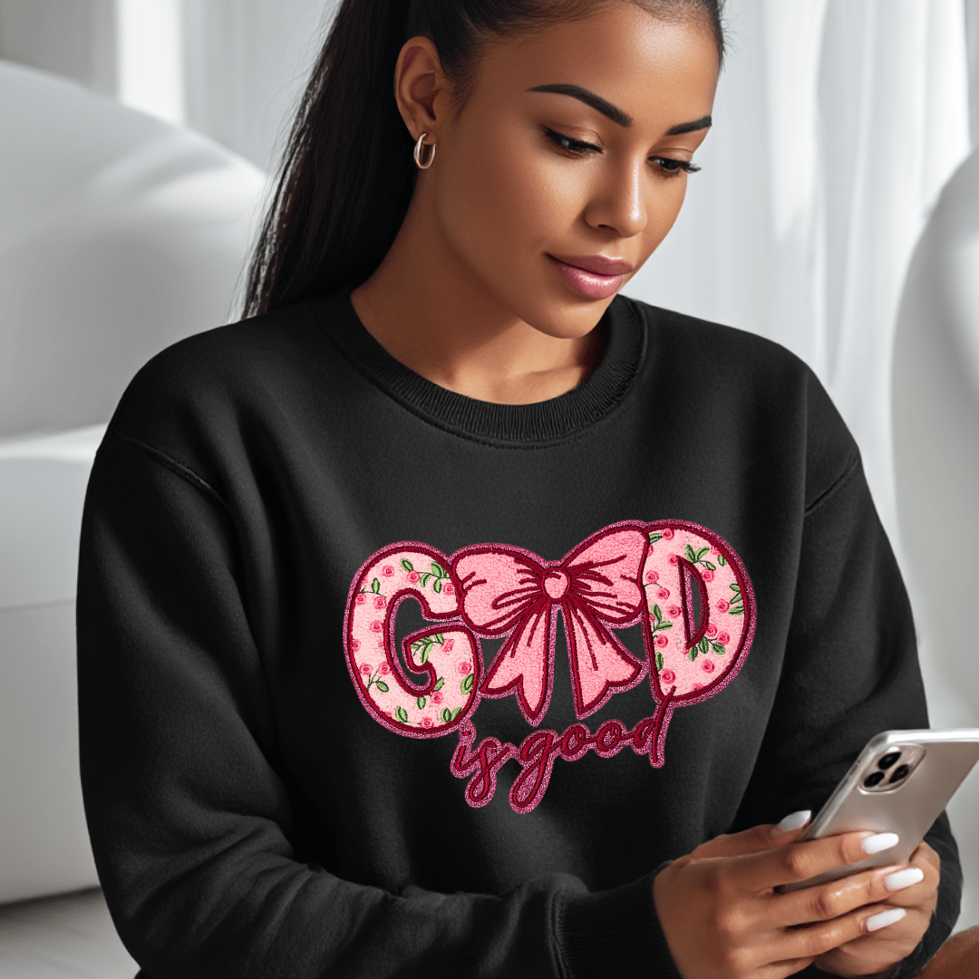 God is Good Chenille Patch - PATCH ONLY - 10.5" Iron On Applique