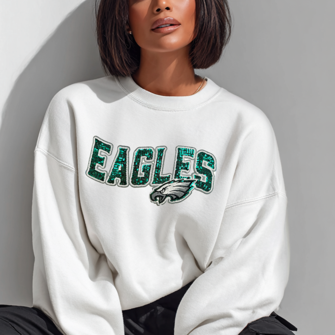 Philadelphia Football Chenille Patch - PATCH ONLY - 10.5" Iron On Applique