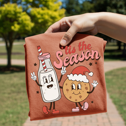 Tis The Season design on shirt