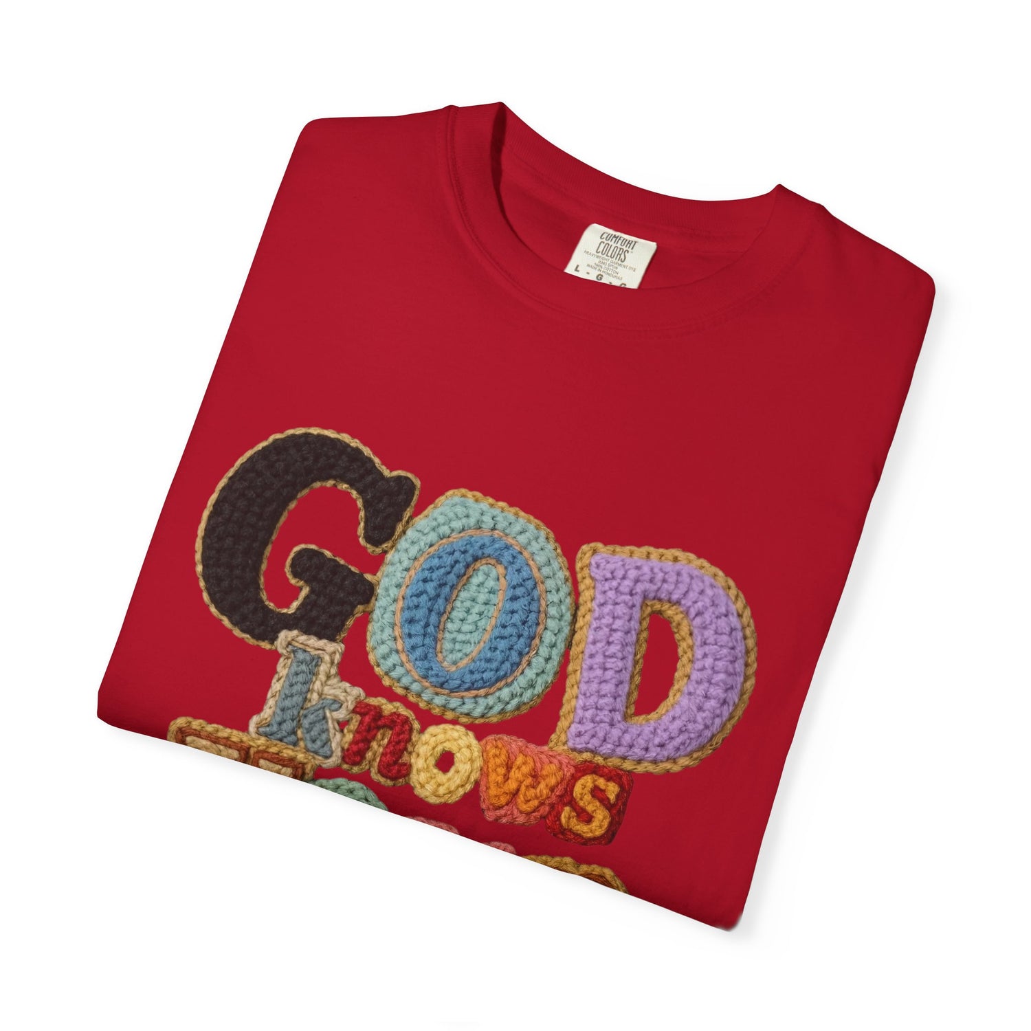 God Knows Your Hearts 3D Crochet Effect T-Shirt