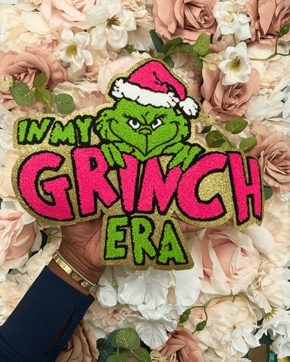 Grinch Era Chenille Patch - PATCH ONLY - 10.5&quot; Iron On Applique