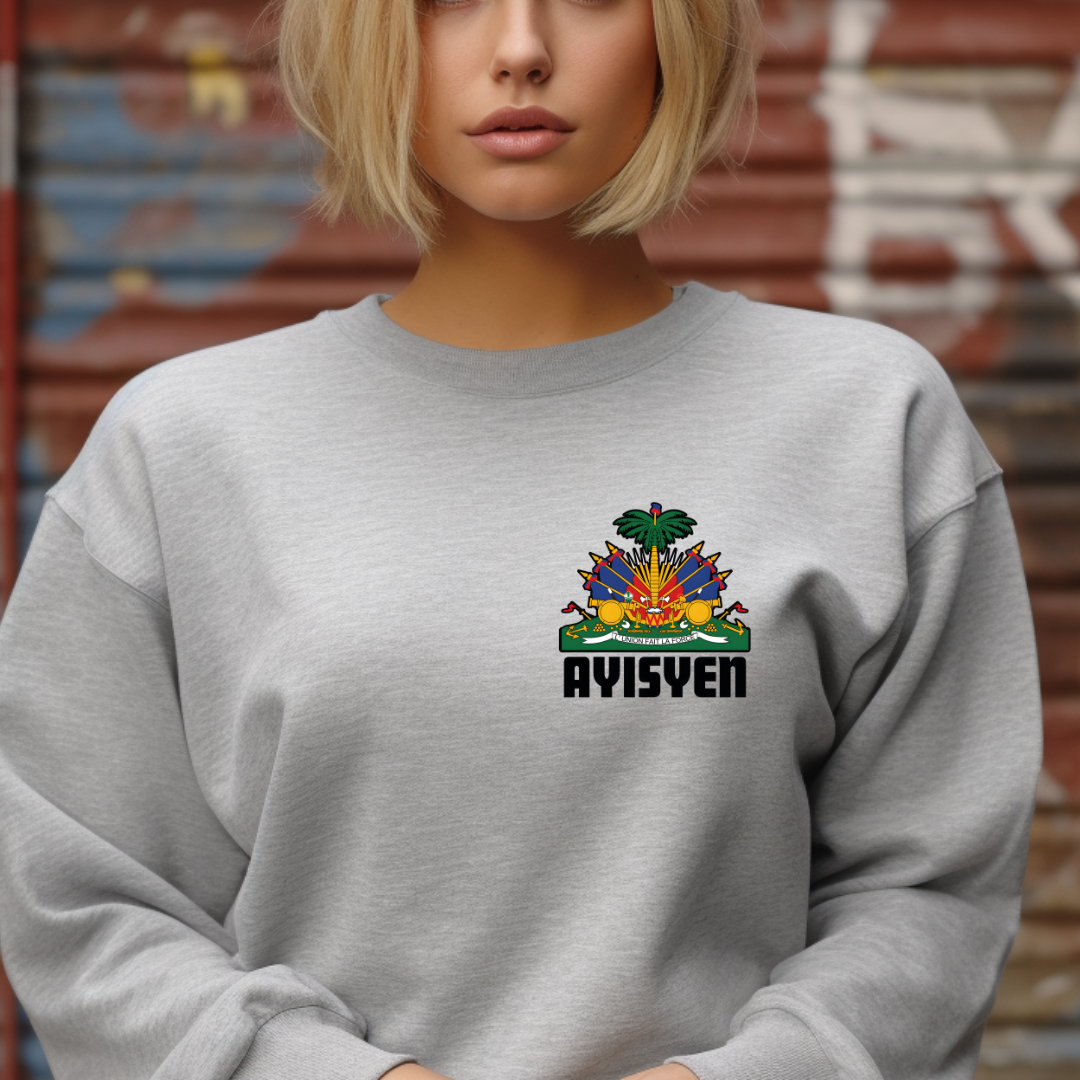 Aysien Pocket design printed on soft cotton tee and sweatshirt, featuring motivational graphic tee