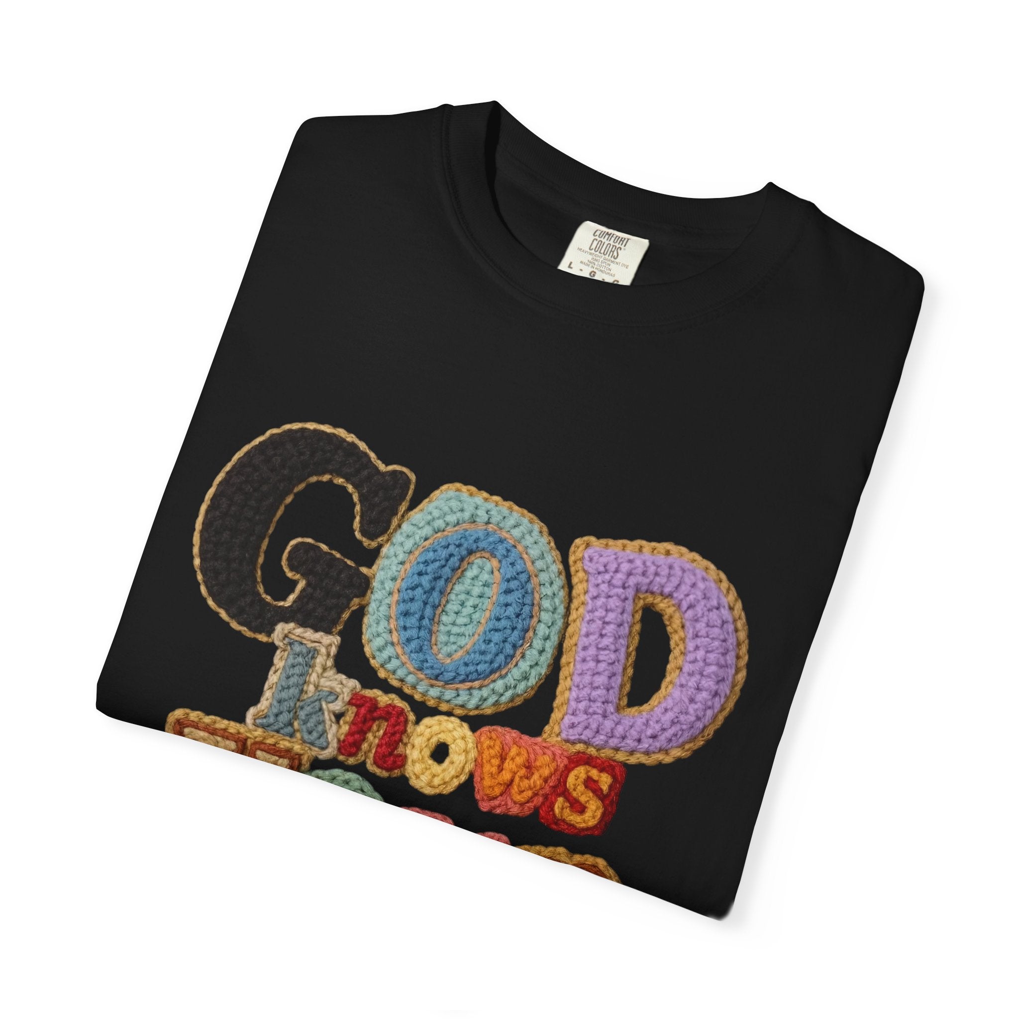 God Knows Your Hearts 3D Crochet Effect T-Shirt