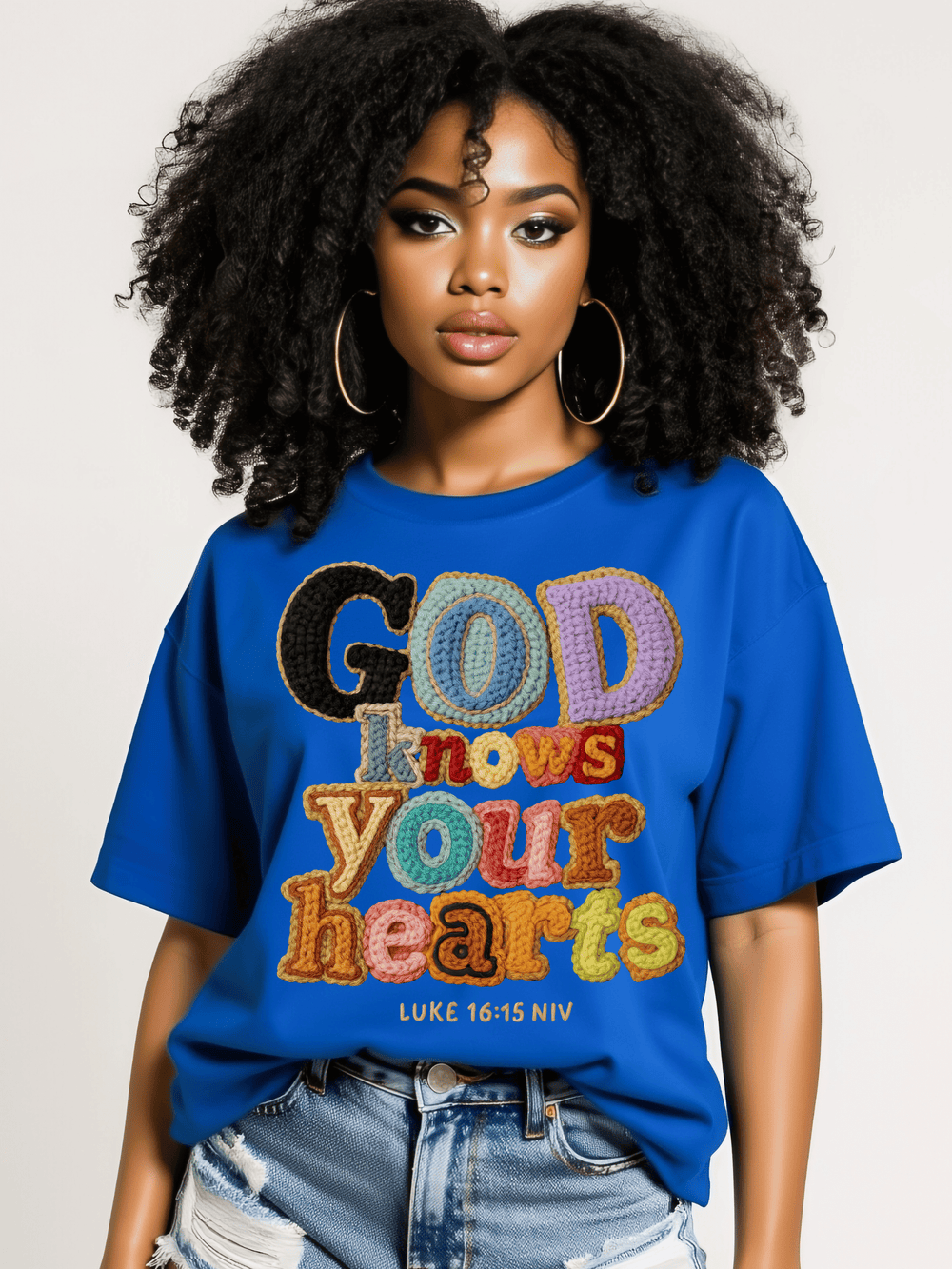 God Knows Your Heart Graphic Tee & Sweatshirt – faith-inspired Christian tee