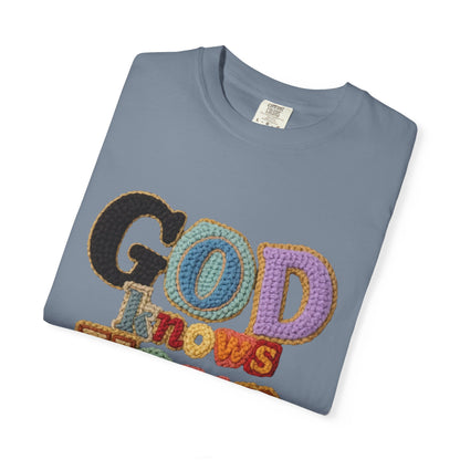 God Knows Your Hearts 3D Crochet Effect T-Shirt