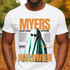 Halloween Myers design printed on soft cotton tee and sweatshirt, featuring holiday themed t-shirt