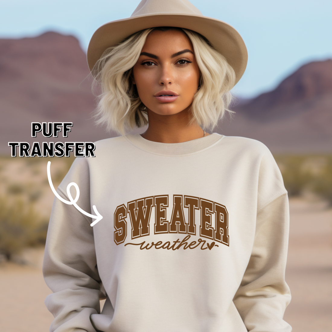 Sweater Weather-Puff Transfer - Malitreend