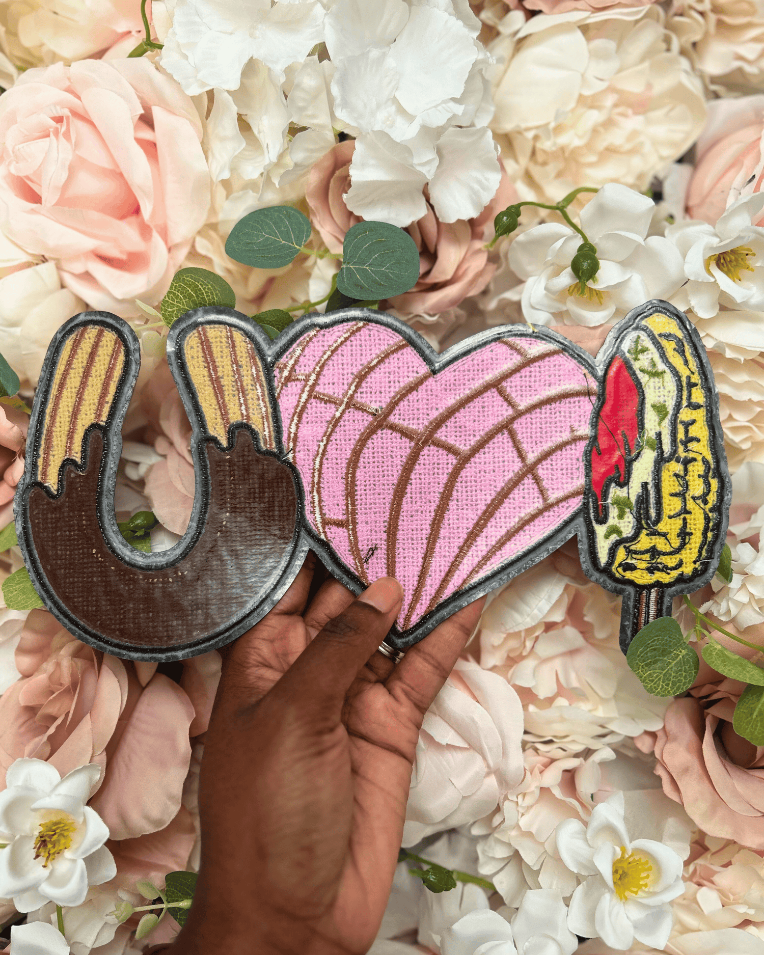 Mexican Sweet Treats Chenille Patch - PATCH ONLY - 10.5&quot; Iron On Applique