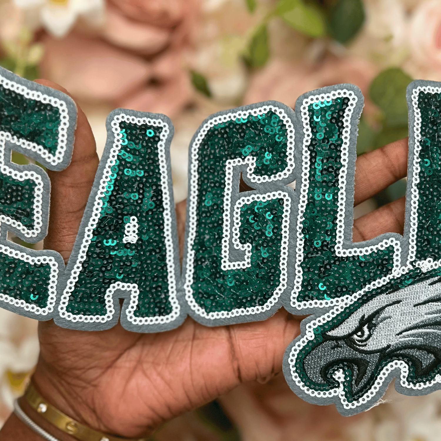 Philadelphia Football Chenille Patch - PATCH ONLY - 10.5&quot; Iron On Applique