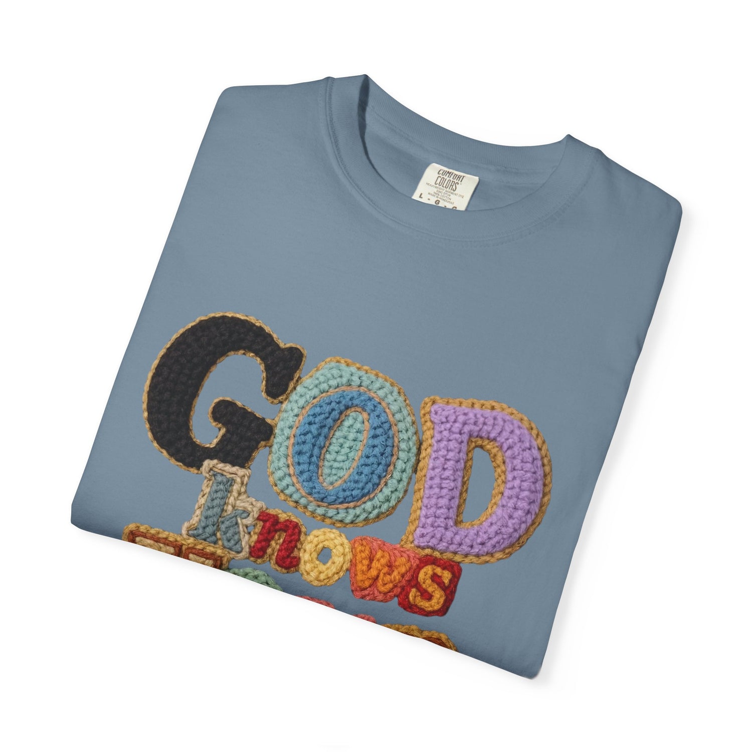 God Knows Your Hearts 3D Crochet Effect T-Shirt