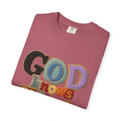 God Knows Your Hearts 3D Crochet Effect T-Shirt