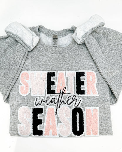 Sweater Weather Season Chenille Patches (RTS)