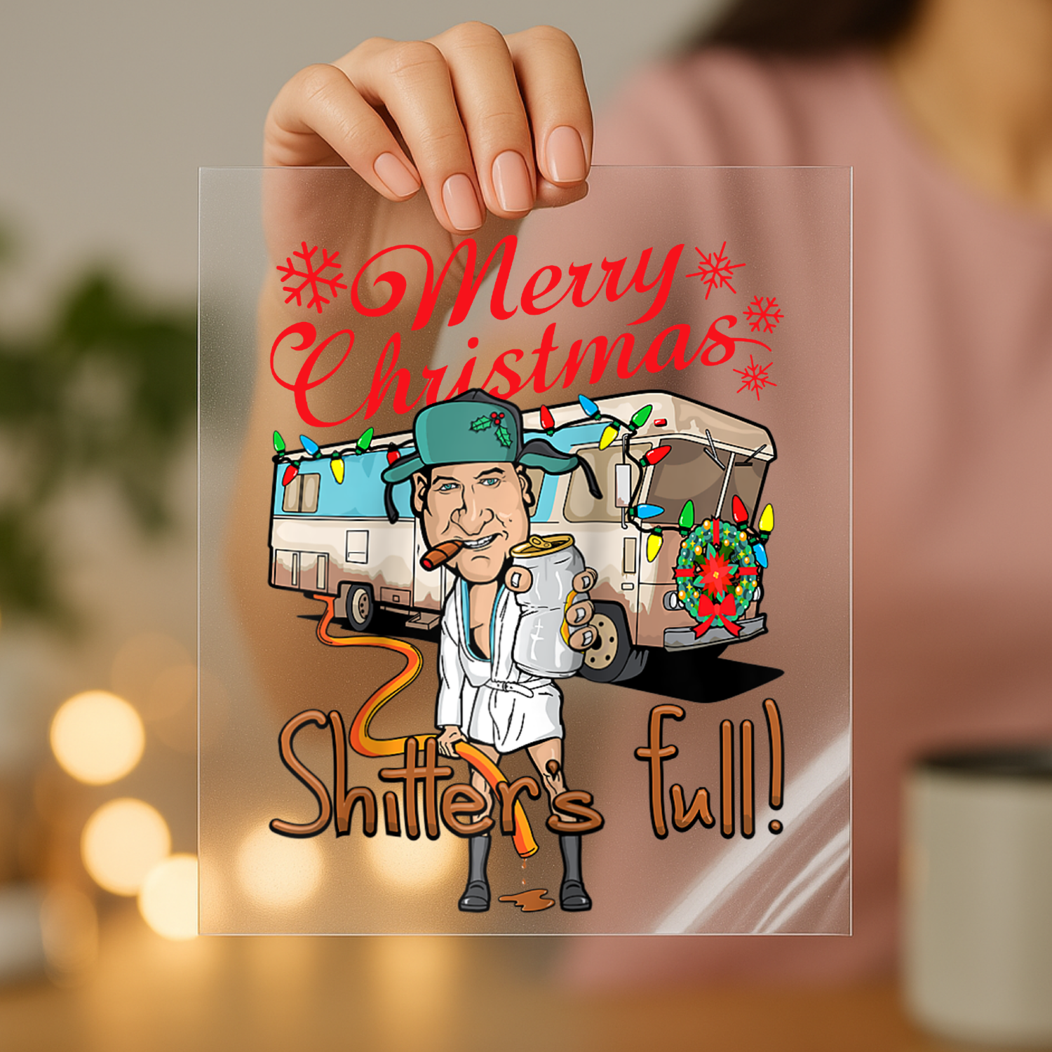 Santas Sleighers Christmas Rock Tour design on shirt