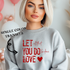 Do It In Love design printed on soft cotton tee and sweatshirt, featuring motivational graphic tee