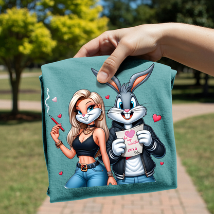Lola Bunny Valentine screen print transfer sheet