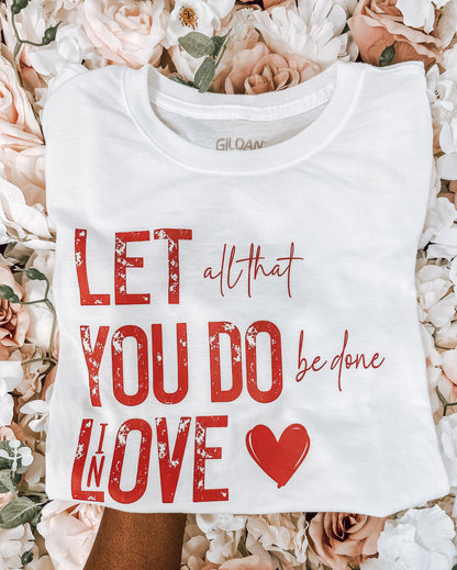 Do it in love- Screen Print Transfer for diy Tshirts