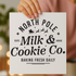 North Pole Milk and Cookie Co screen print transfer sheet