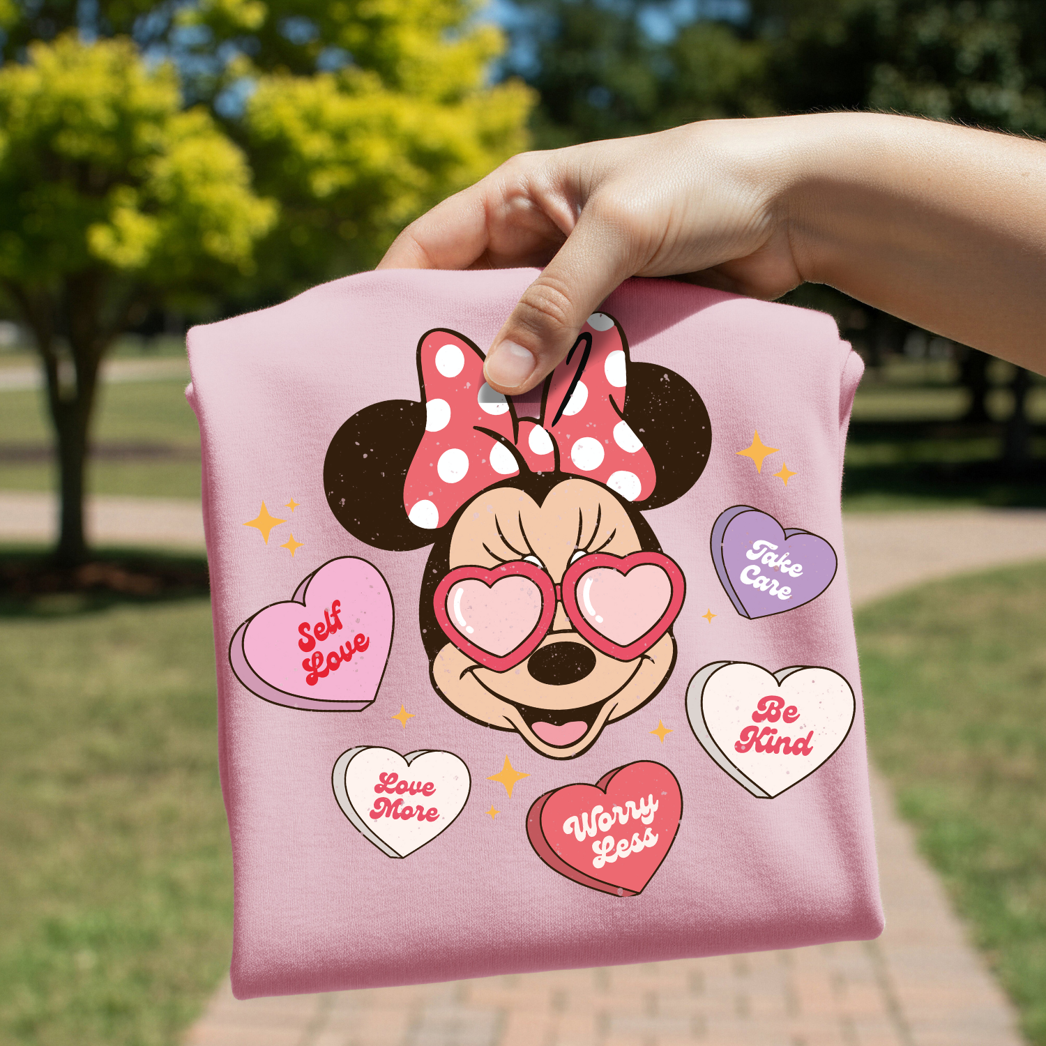 Mouse bow character screen print transfer sheet