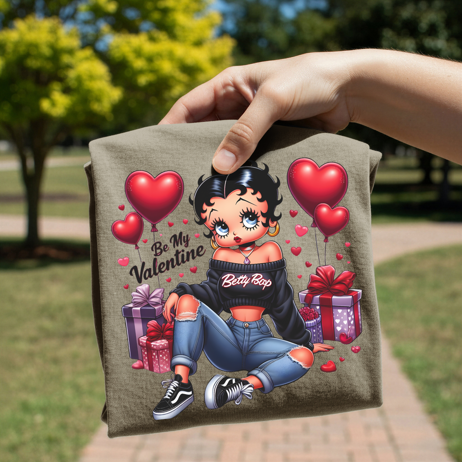 Betty Boop screen print transfer sheet