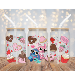 Pink & Blue Sweethearts- Uv Dtf Wrap