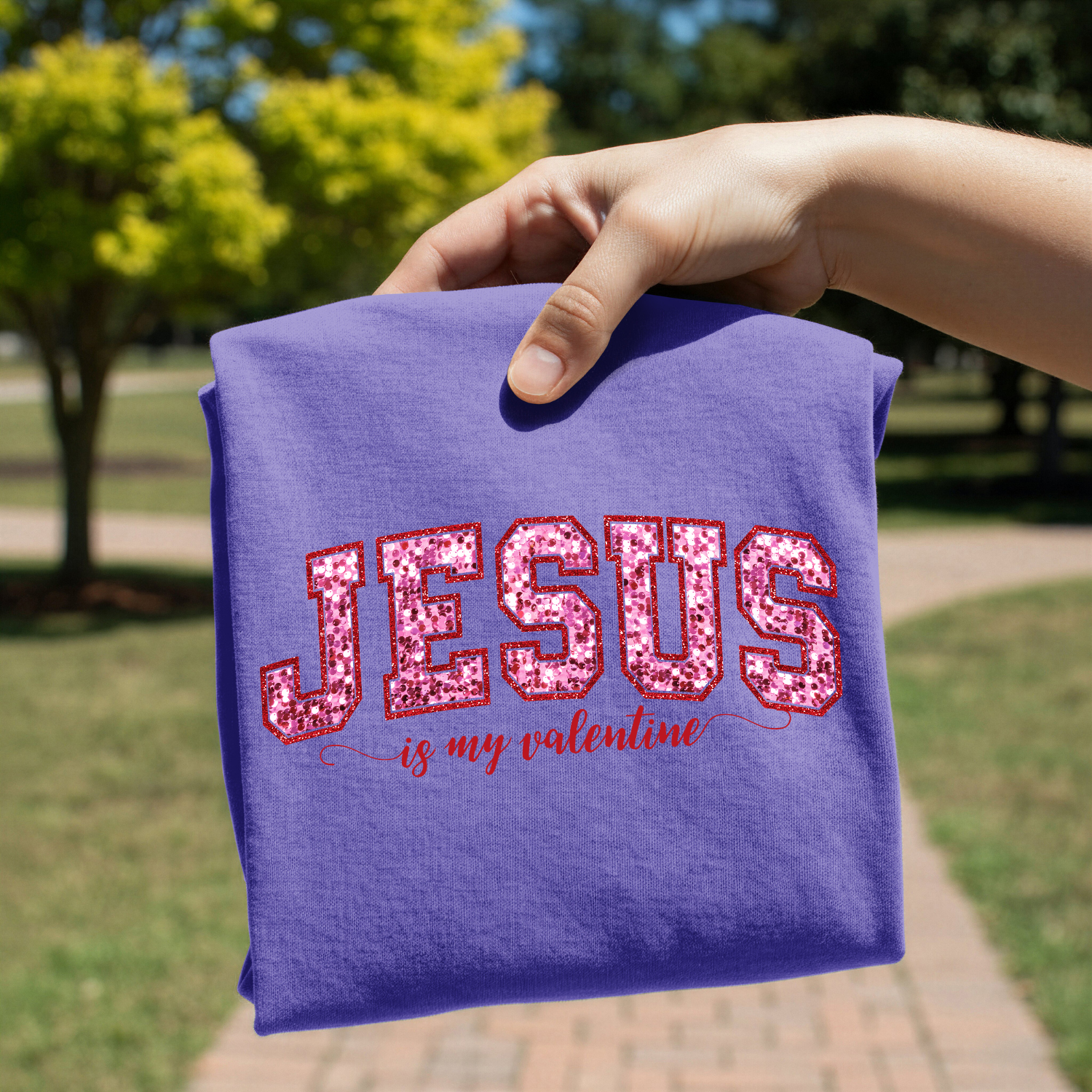 Jesus Is My Valentine screen print transfer sheet