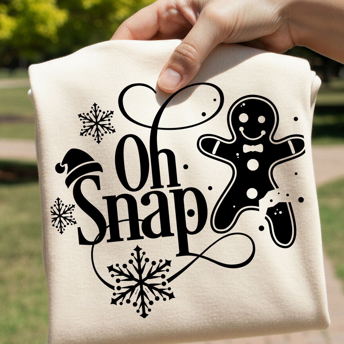 Beige tote bag with &