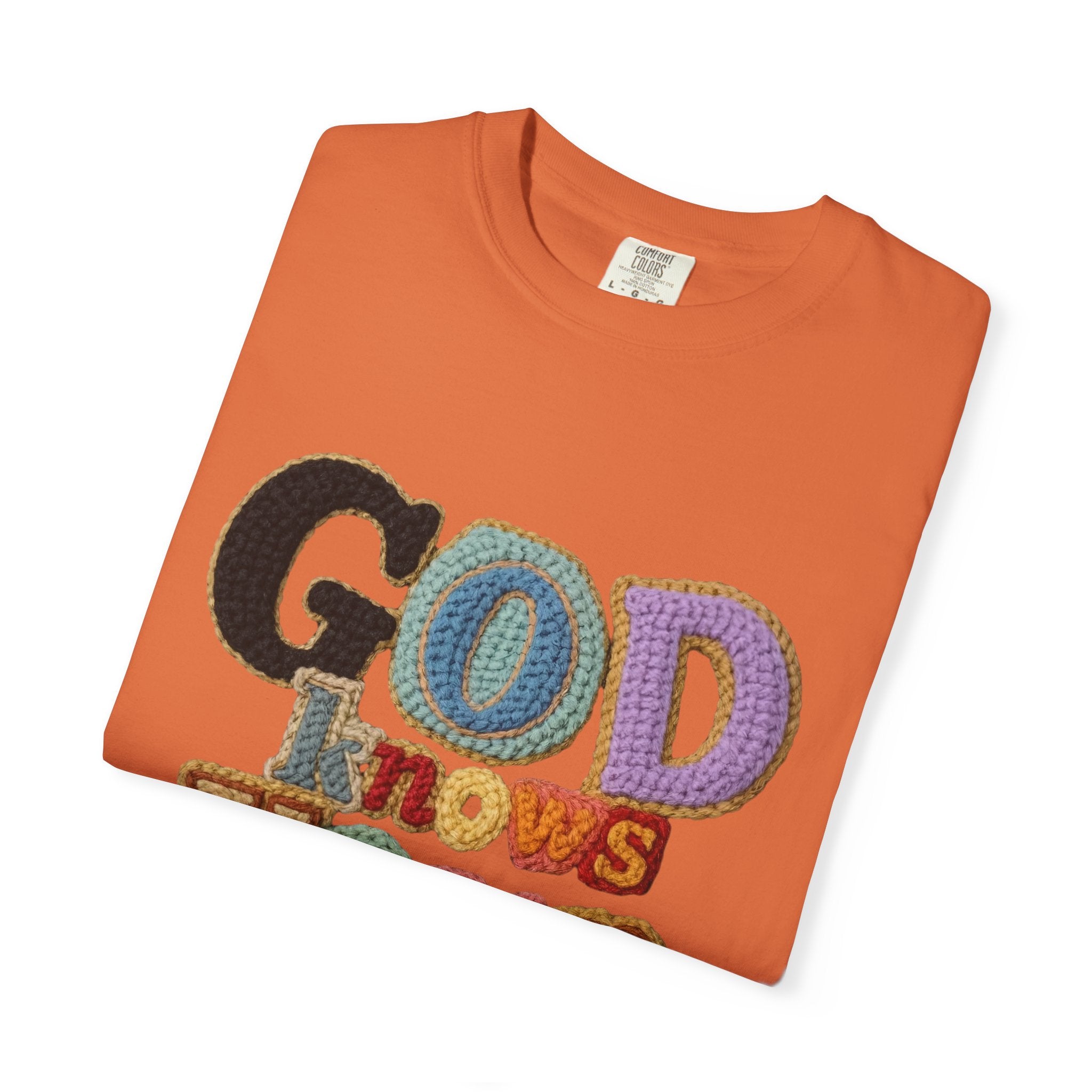 God Knows Your Hearts 3D Crochet Effect T-Shirt