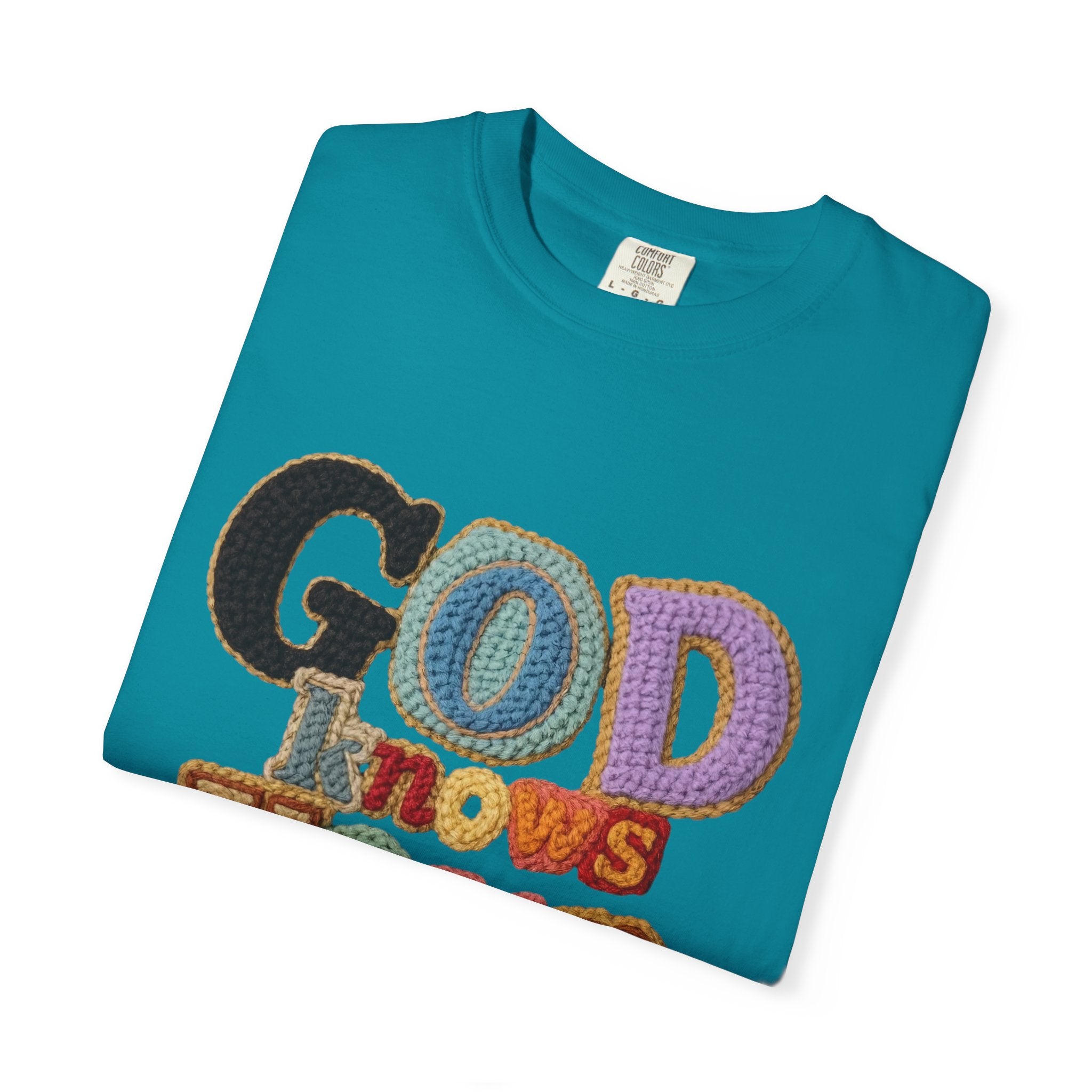 God Knows Your Hearts 3D Crochet Effect T-Shirt