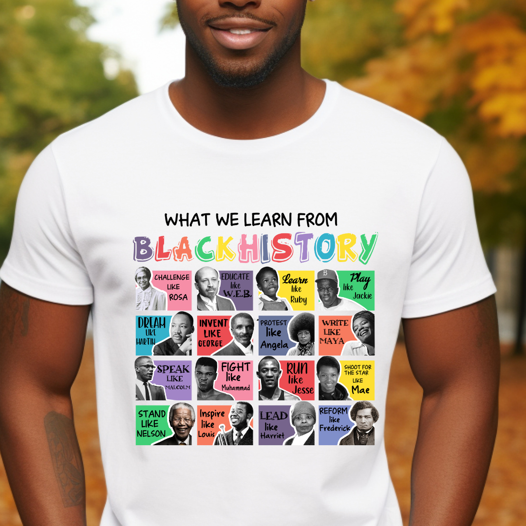 Black History Greatness design printed on soft cotton tee and sweatshirt, featuring motivational graphic tee