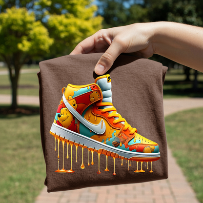 Winnie The Pooh sneaker design on shirt