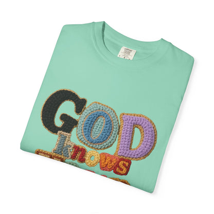 God Knows Your Hearts 3D Crochet Effect T-Shirt