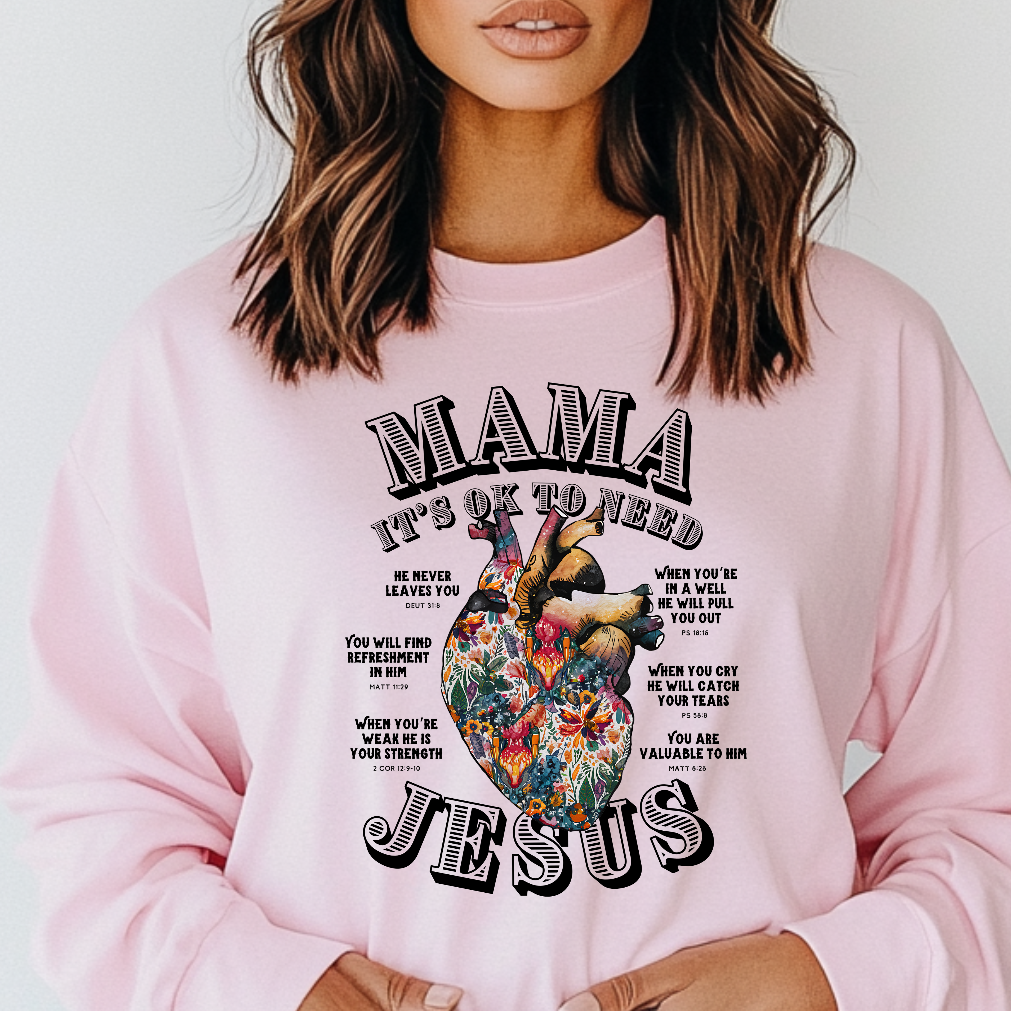 We Need Jesus Screen Print Transfer – Inspirational Christian Design for DIY T-Shirts and Apparel