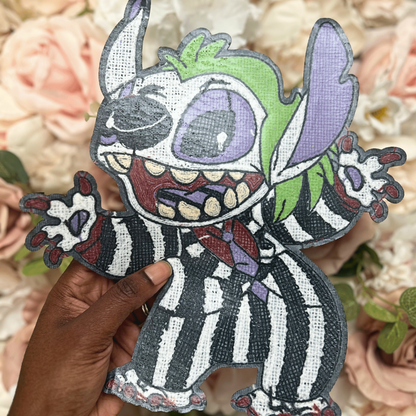 Halloween Monster Chenille Patch-Iron On Applique with Heat Activated Backing