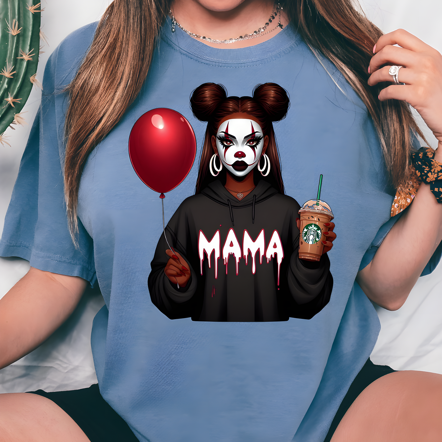 It Mama design printed on soft cotton tee and sweatshirt, featuring funny mom life tee