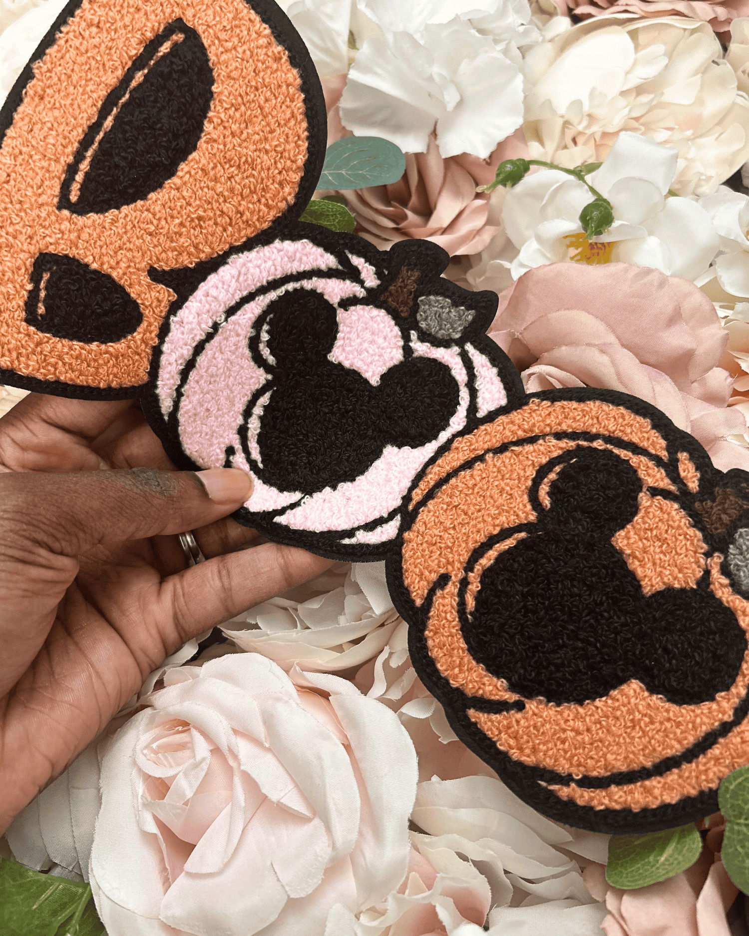 Boo Chenille Patch - PATCH ONLY - 10.5&quot; Iron On Halloween Applique