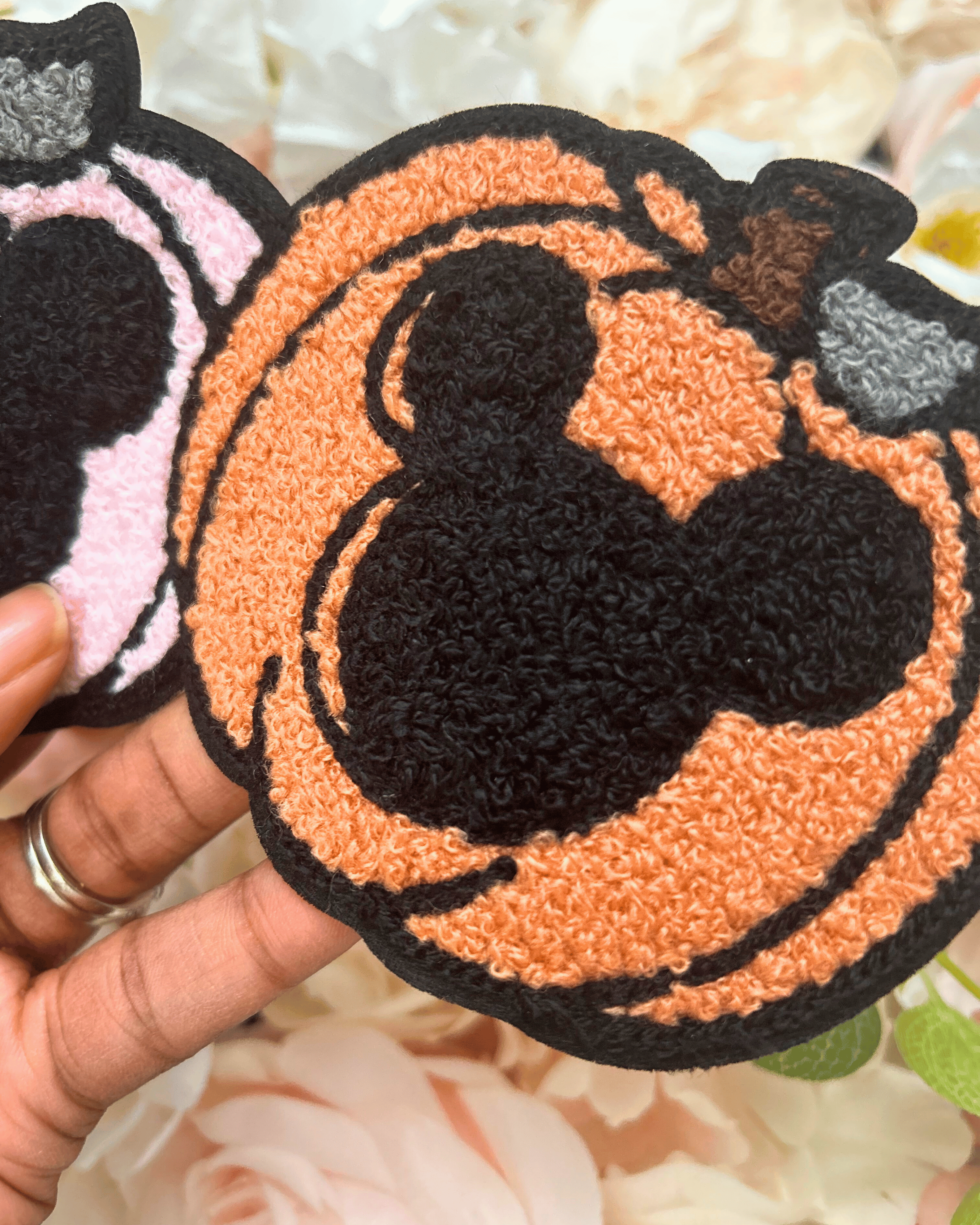 Boo Chenille Patch - PATCH ONLY - 10.5&quot; Iron On Halloween Applique