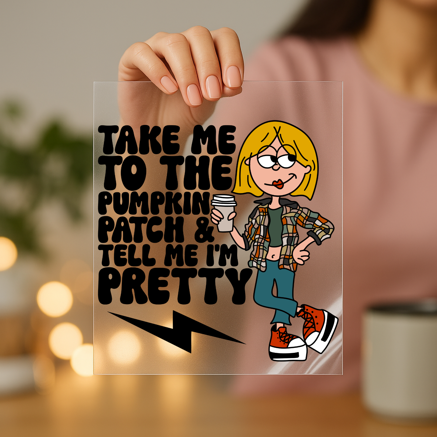 Take Me To The Pumpkin Patch screen print transfer sheet