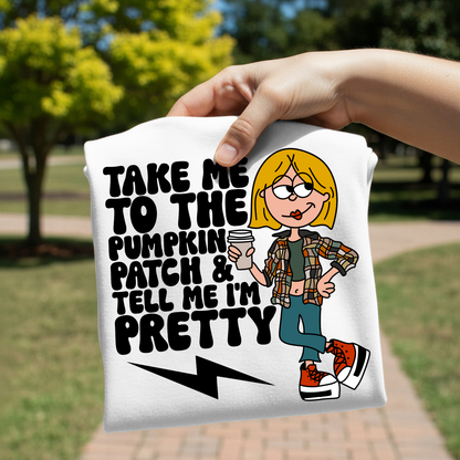 Take Me To The Pumpkin Patch design on shirt