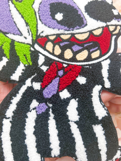 Halloween Monster Chenille Patch-Iron On Applique with Heat Activated Backing