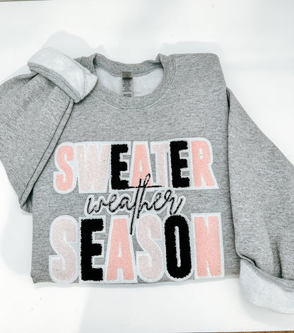 Sweater Weather Season Chenille Patches (RTS)