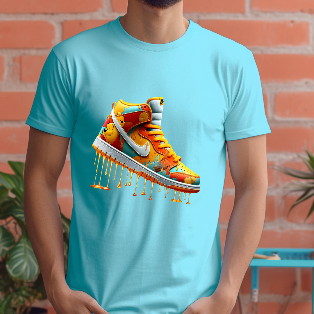 Honey Drip design printed on soft cotton tee and sweatshirt, featuring motivational graphic tee