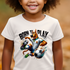 Born To Play Youth Size design printed on soft cotton tee and sweatshirt, featuring motivational graphic tee